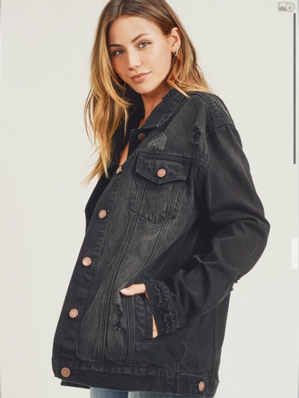 37 RISEN • LOOSE FIT 90s DISTRESSED JACKET